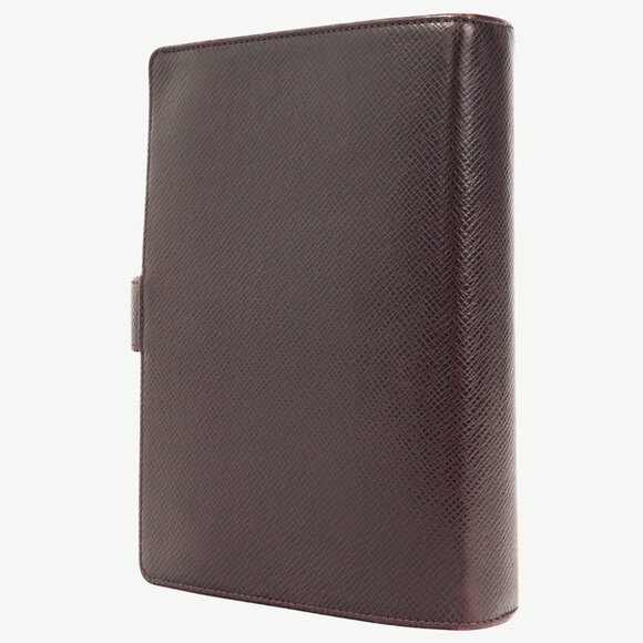 Louis Vuitton Acajou Taiga Leather Medium Ring Agenda Cover - Picture 3 of 10